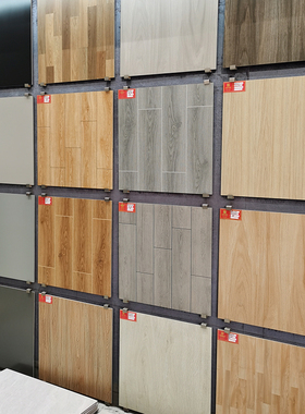 仿木纹地板砖600X600房间防滑砖卧室60x60仿古瓷砖耐磨灰黄色哑光