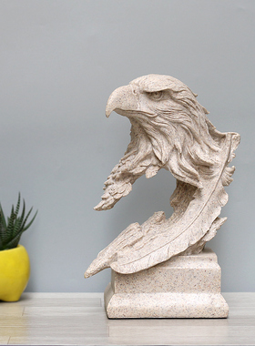 美式风动物雕塑电视柜会所工艺品