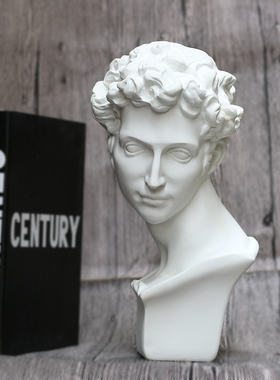 欧式风素描石膏像样板间软装饰品