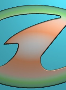 JD精雕浮雕灰度图BMP奔腾汽车标志挂件木雕46牌artcam玉雕刻图