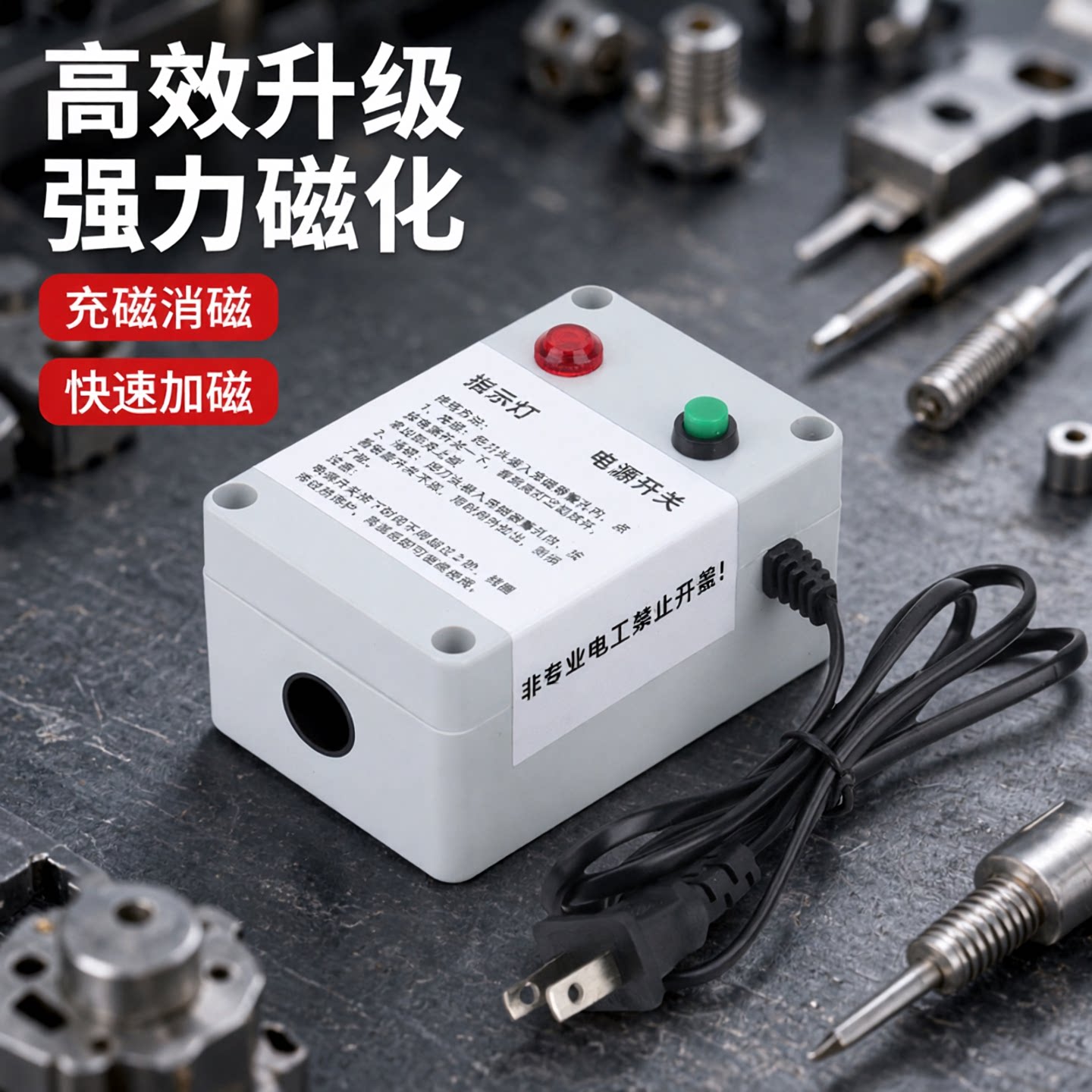 螺丝刀充磁器电动加磁器螺丝批头起子强力充磁机快速充磁消磁