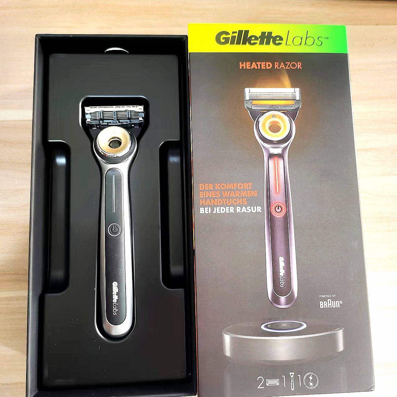 Gillette Labs吉列热感剃须刀德版五层刀片加热刀生日情人节礼物