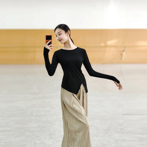 宸迪现代舞套手练功服秋冬