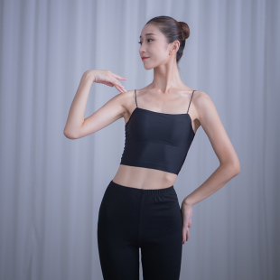 一体式内搭吊带现代芭蕾基训免穿文胸瑜伽抹胸裹胸背心