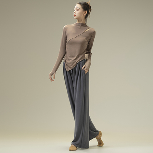 古典舞练功服针织修身 艺考服瑜伽 套指形体服现代舞蹈服秋冬修身