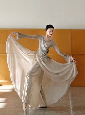 古典舞服装飘逸宽松裙裤阔腿裤女中国舞演出服舞蹈裤子汉唐舞