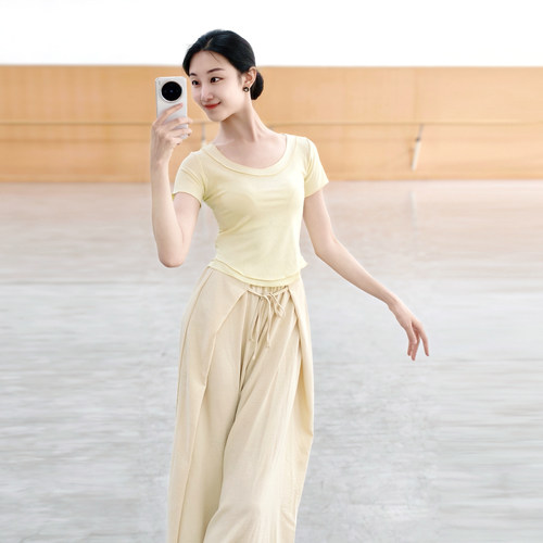 现代舞上衣古典舞练功服夏季中国舞服装女款新款显瘦时尚舞蹈衣服