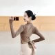 现代舞蹈服古典中国舞练功服女秋季 长袖 上衣形体训练服瑜伽拉丁舞