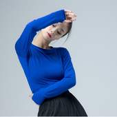 莫代尔练功服女成人现代舞上衣修身 爵士演出艺考 舞蹈服瑜伽服短款