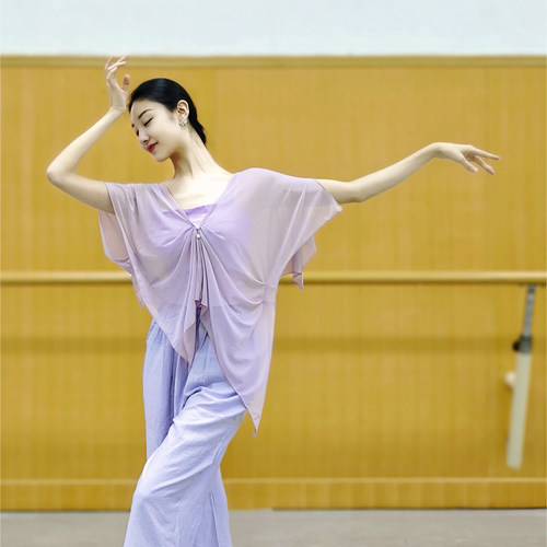 宸迪古典舞练功服飘逸纱衣