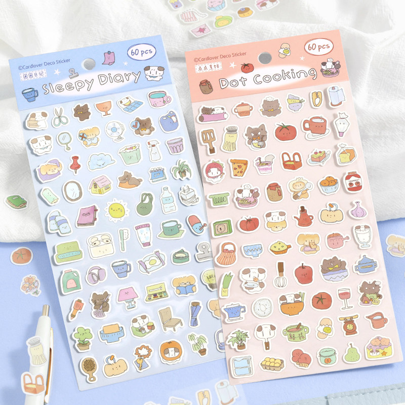 韩韩不懒合成纸贴纸 ins风韩系可爱动物迷你小鼻嘎贴画手帐装饰,文具电教/文化用品/商务用品,贴纸/立体贴纸,淘宝优惠券,粉丝福利购,淘宝优惠卷