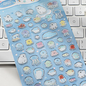 Nekoni萌萌哒动物集装 凹凸水晶贴立体手帐手机壳贴画素材 饰贴纸