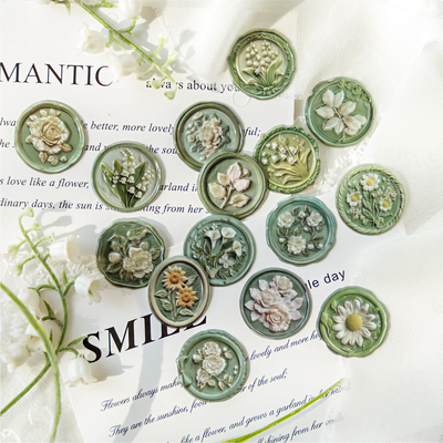 时光匣子火漆滴胶贴纸