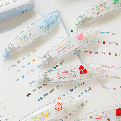 按压式花边修正带修饰带