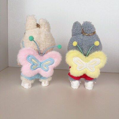 10cm15cm娃用小背包毛绒蝴蝶翅膀