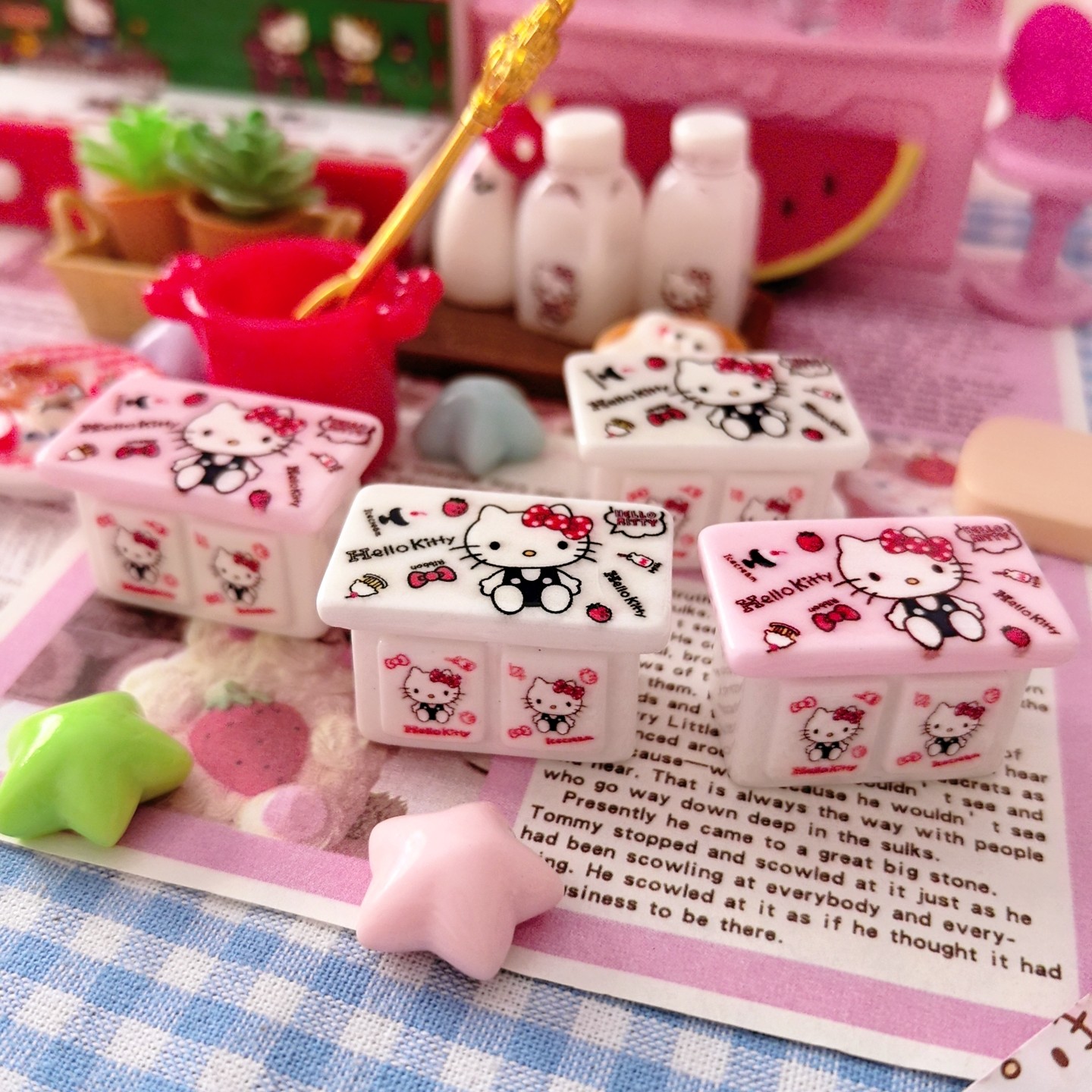 仿真微缩定制食玩KT小柜子diy树脂配件娃娃屋过家家场景摆件