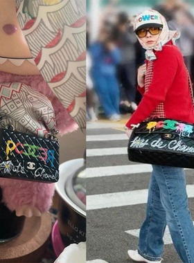 labubu权志龙同款小香包娃衣1517cm通用手工拉布布玩偶GD衣服