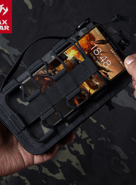 MAXGEAR玄武战术钱包男款手包 户外大容量军迷钱包手机包