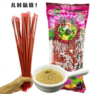 1包约80支神龟酸梅棒吸管糖粉酸梅粉零食儿时童年记忆8090后怀旧