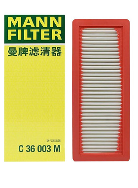 曼牌空气滤清器滤芯C36003M适配Mini 2代 1.6T新标致雪铁龙