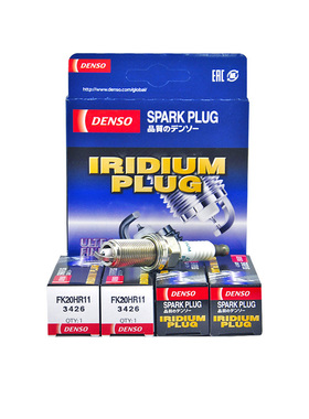 电装双针铱铂金火花塞FK20HR11适配皇冠 锐志 霸道雷克萨斯 6支装