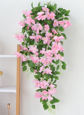 仿真樱花藤条壁挂假花藤条空调管道室内吊顶婚庆装饰塑料藤蔓植物