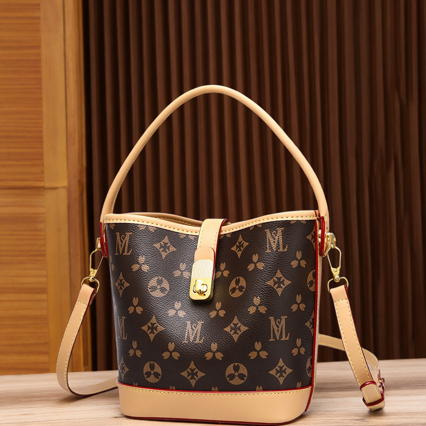 水桶包通勤时尚百搭休闲菜篮子包