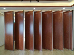 赣州宁都酒店活动隔断折叠门吊轨道办公室移动隔墙饭店推拉屏风