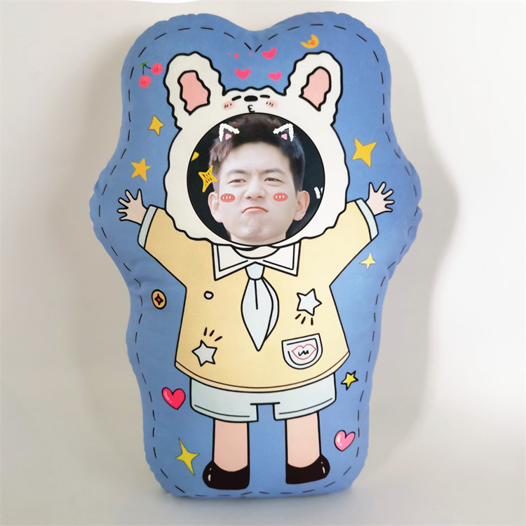 李现人形抱枕diy私人定制照片异形靠垫q版可爱玩偶真人情侣公仔女
