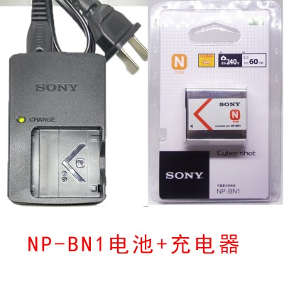 索尼DSC-W730 W390 W510 W520 W530 TX55 TX66相机NP-BN1电池+充-封面