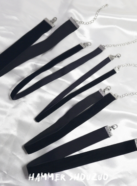 极简经典黑色项圈女百搭颈饰