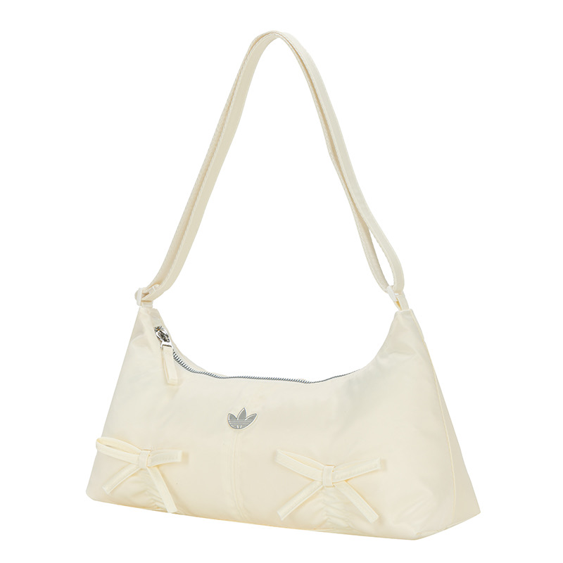 Adidas三叶草BOWTIE SLDR BAG女蝴蝶结法棍拎包运动单肩包 KC2769