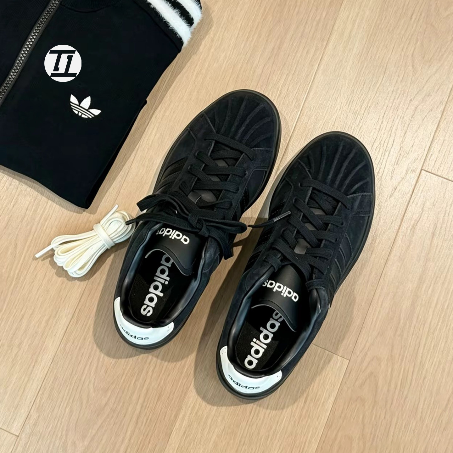 阿迪达斯ADIDAS STREET TALK 新款黑武士低帮休闲运动板鞋KJ7439