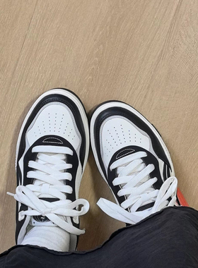 李宁LINING COMMON 80s 雪白色软弹耐磨回弹板鞋休闲鞋 AGCU007