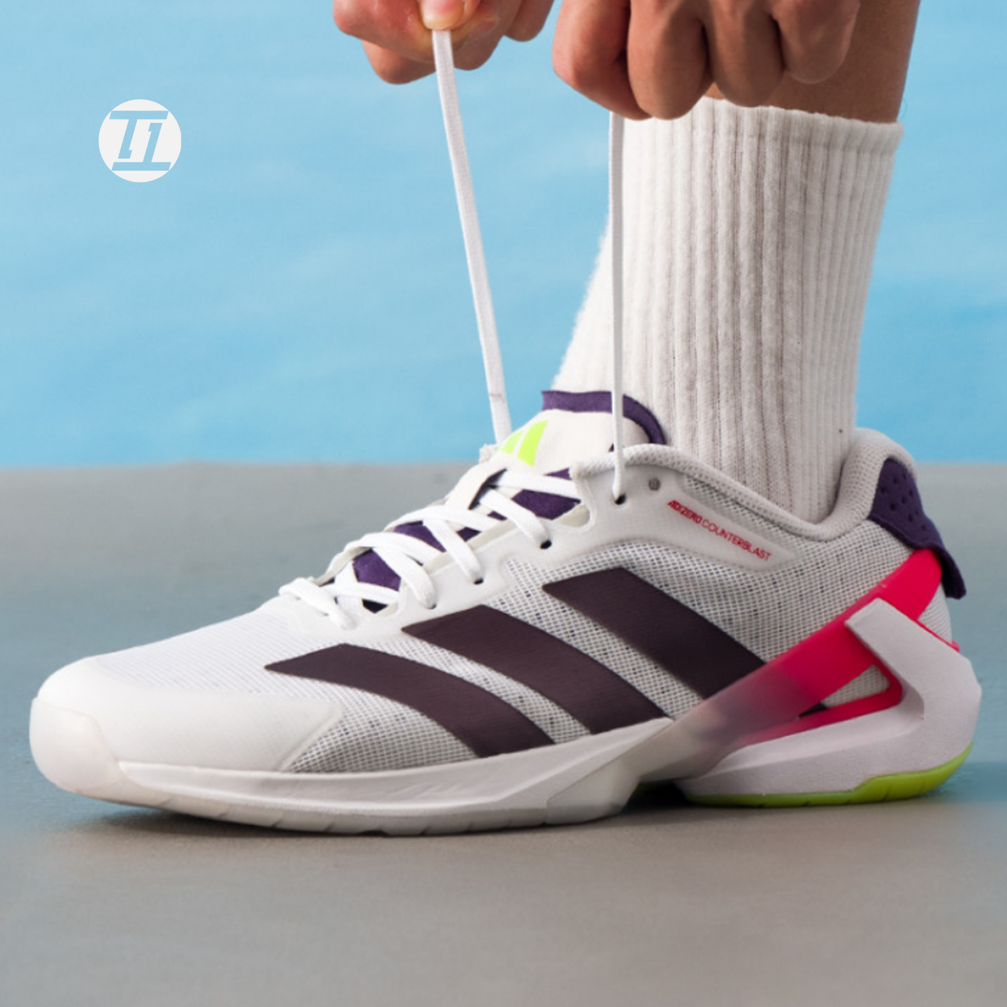 阿迪达斯Adidas Adizero Ubersonic 5平跟低帮网球鞋运动鞋IE1376