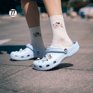 Crocs卡骆驰经典Clog男女情侣款洞洞鞋平底沙滩休闲拖鞋凉鞋10001