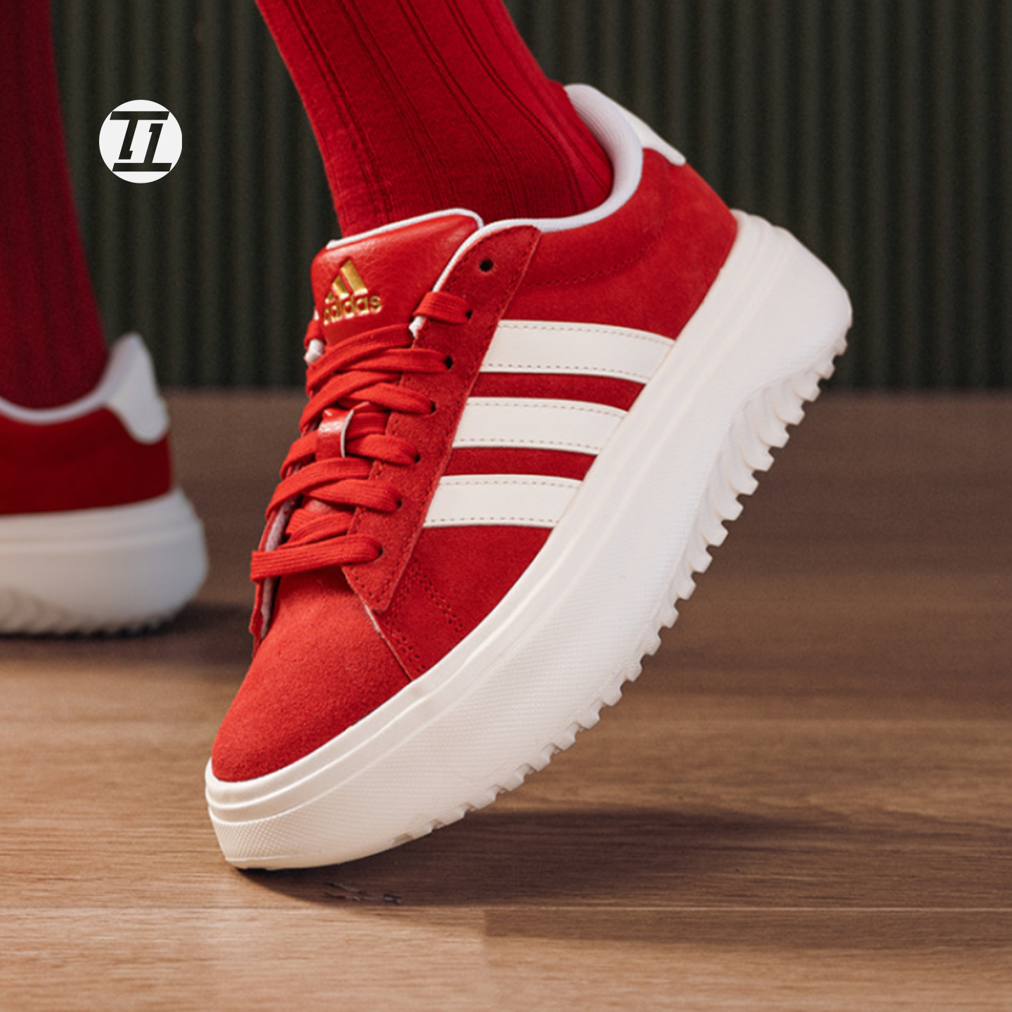 阿迪达斯GRAND COURT PLATFORM新年款网球休闲鞋厚底板鞋KJ2065,运动鞋new,板鞋,淘宝优惠券,粉丝福利购,淘宝优惠卷