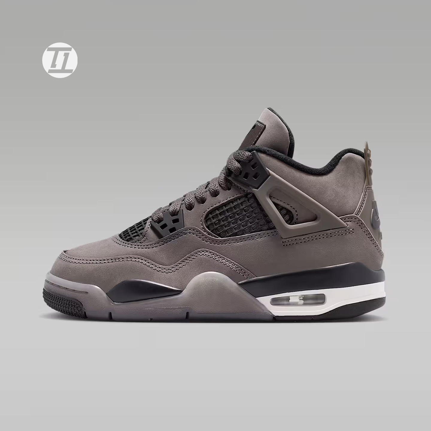 AJ4篮球鞋黑灰大童运动鞋