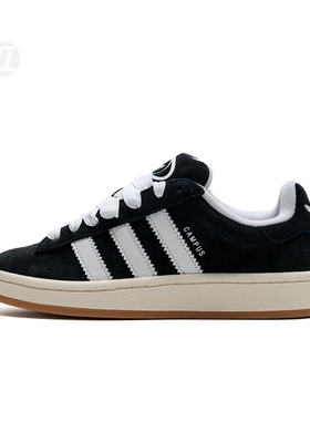 阿迪达斯Adidas CAMPUS 00S 2025秋黑白男女面包鞋滑板鞋 JQ4111
