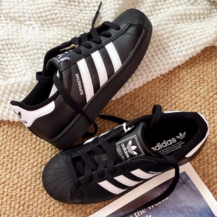 复古女子贝壳头板鞋 阿迪达斯 纯白经典 Superstar EF5399 Adidas