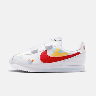 NIKE耐克CORTEZ BASIC SL 小童鞋低帮魔术贴运动休闲鞋IQ7669-161