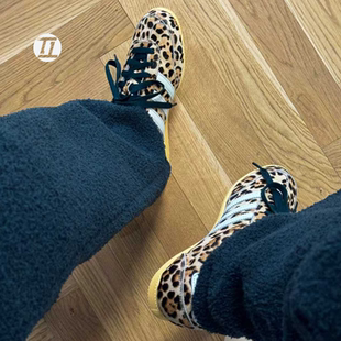 三叶草ADIDAS GAZELLE男女情侣经典豹纹薄底德训鞋休闲板鞋KI4207