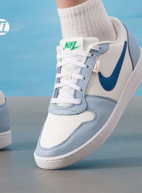 耐克NIKE EBERNON MID低帮帮复古简版黑白空军休闲板鞋AQ1775-102