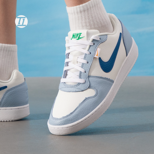 耐克NIKE EBERNON LOW低帮帮复古简版白蓝空军休闲板鞋HJ3490-141 - 封面