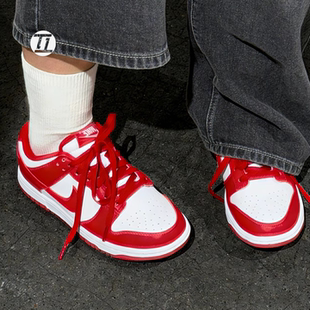 耐克 白红新年款 FB9109 119 休闲鞋 LOW DUNK NIKE 2026复古板鞋