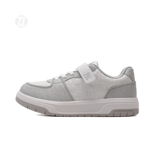 7ASXJM05N 男女童NY暗纹老花魔术贴运动休闲鞋 25新款 MLB儿童板鞋