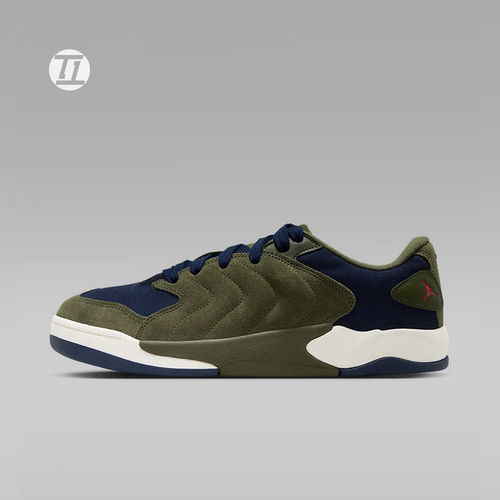 Jordan Session 橄榄绿翻毛皮男子运动鞋复古板鞋 IB3731-301