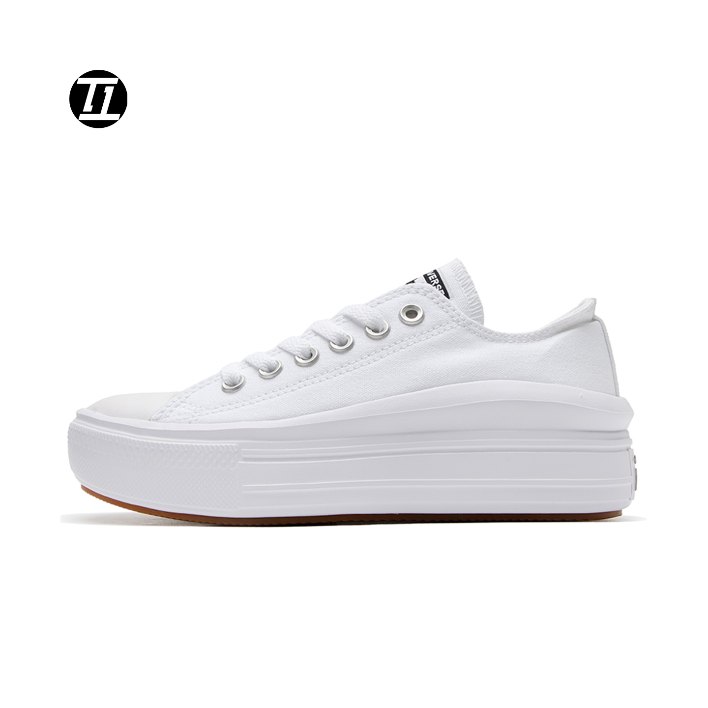 匡威ALLSTARMOVE厚底小白鞋