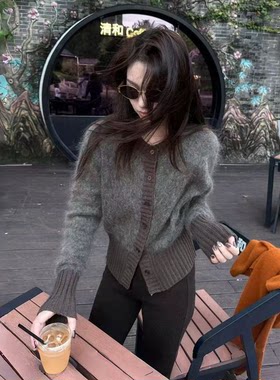 【送运费险】拼接针织开衫女