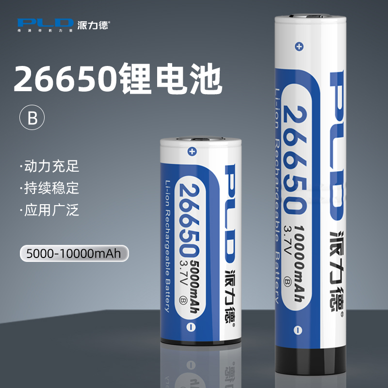 正品强光可充锂电池平头带保护